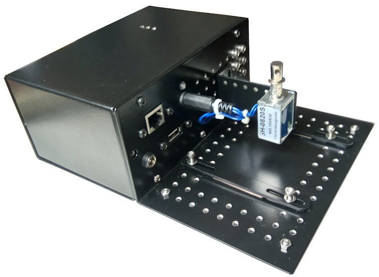 clamping platform casing for electronic solenoid