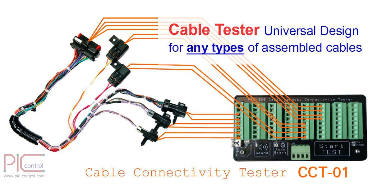 Cable harness connectivity tester (PIC-350)