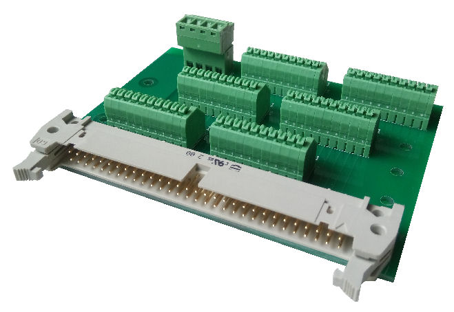 IDC connector to terminal block wires output connector (adapter PCB board)