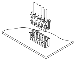 JST EH series conector for PCB board