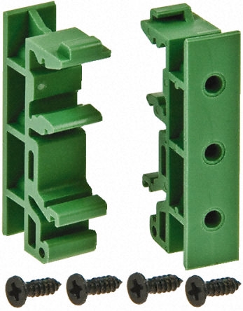 DIN rail mounting clip (with self tapping screws)