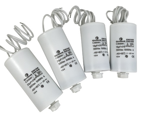 Power factor compensation capacitors.