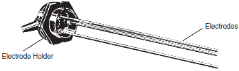 Electrode holder and electrode probe