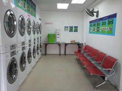 Self-Service clothes washing and drying Kiosk