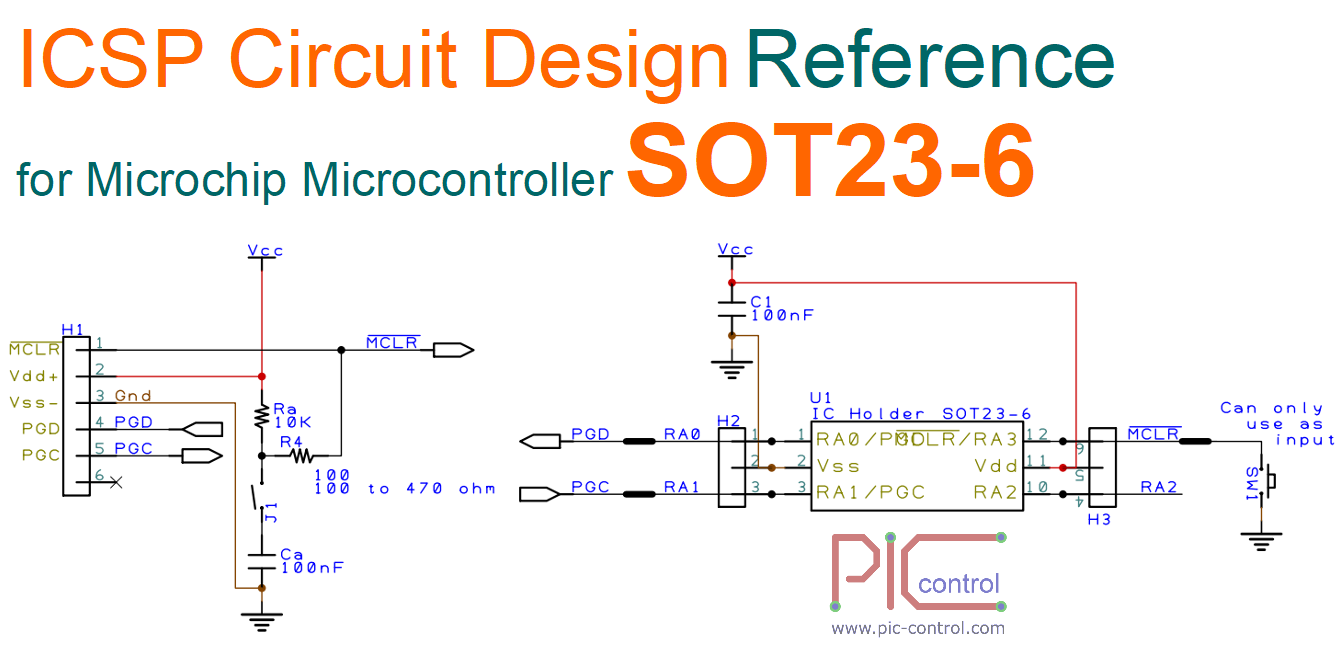 ICSP Circuit Design for Microchip microcontrollers