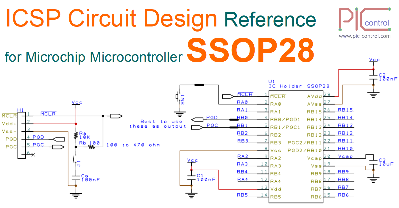 ICSP Circuit Design for Microchip microcontrollers