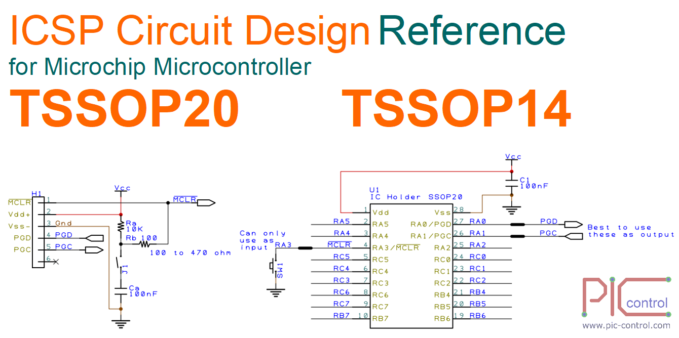 ICSP Circuit Design for Microchip microcontrollers