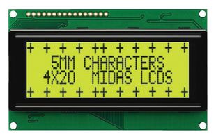 20x4 Alphanumeric LCD Display