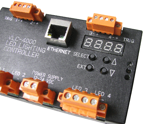 VLC-4000 User Interface for setting up LED control operation mode.