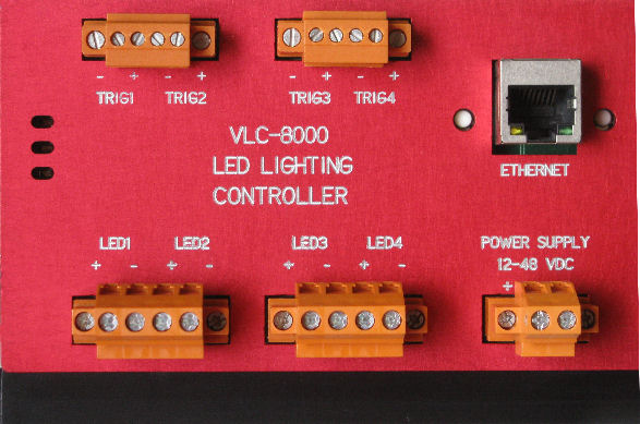 Ethernet network connectivity to configure and control the LED pulse controller