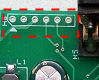 ICSP programming port on PCB board