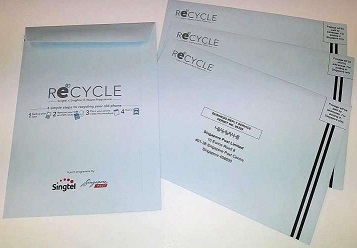 envelopes for disposing electronic waste for recycling