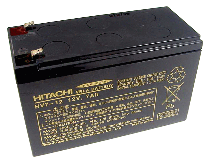 Hitachi HV7-12 (Valve Regulated Lead Acid Battery)