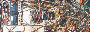 Electrical wiring in a mess.