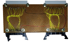 Wiring board for electrical wiring connection (back).