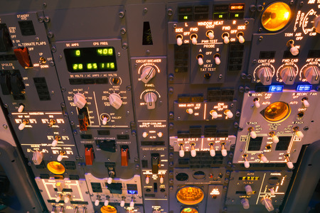 Flight simulator cockpit control panel