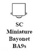 SC Miniature Bayonet BA9s