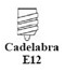 Cadelabra E12