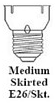 Medium Skirted E26/Skt