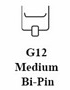 G12 Medium Bi-Pin 