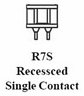 R7s Recessced Single Contact