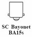 SC Bayonet BA15s