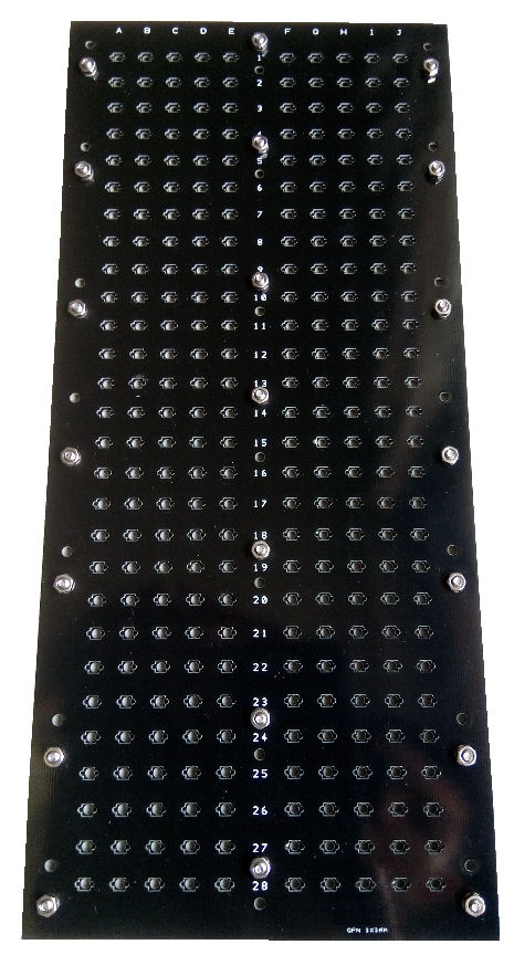 PCB reflow tray for testing IC chips