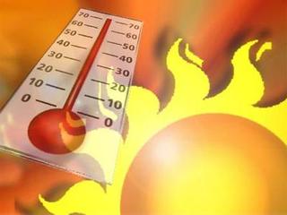 temperature under hot sun