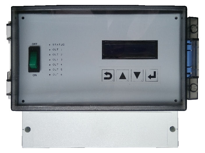 Control box electronic with on/off switch and touch buttons