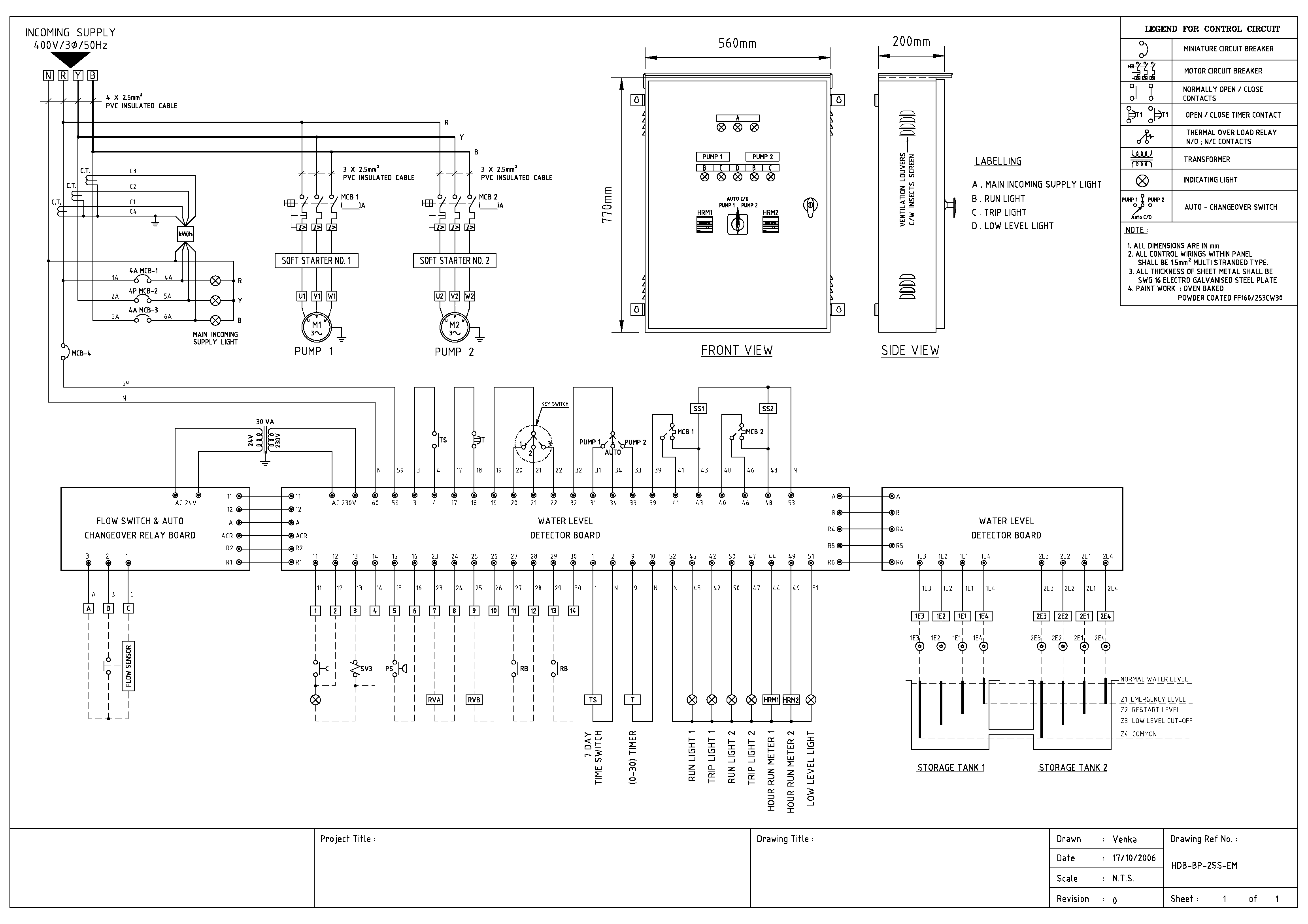 water level detector wiring diagram