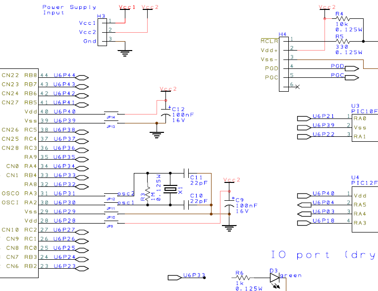 Schematic of an Electronic Circuit Design