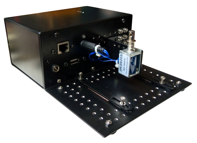 enclosure for electronic Ethernet controlled solenoid