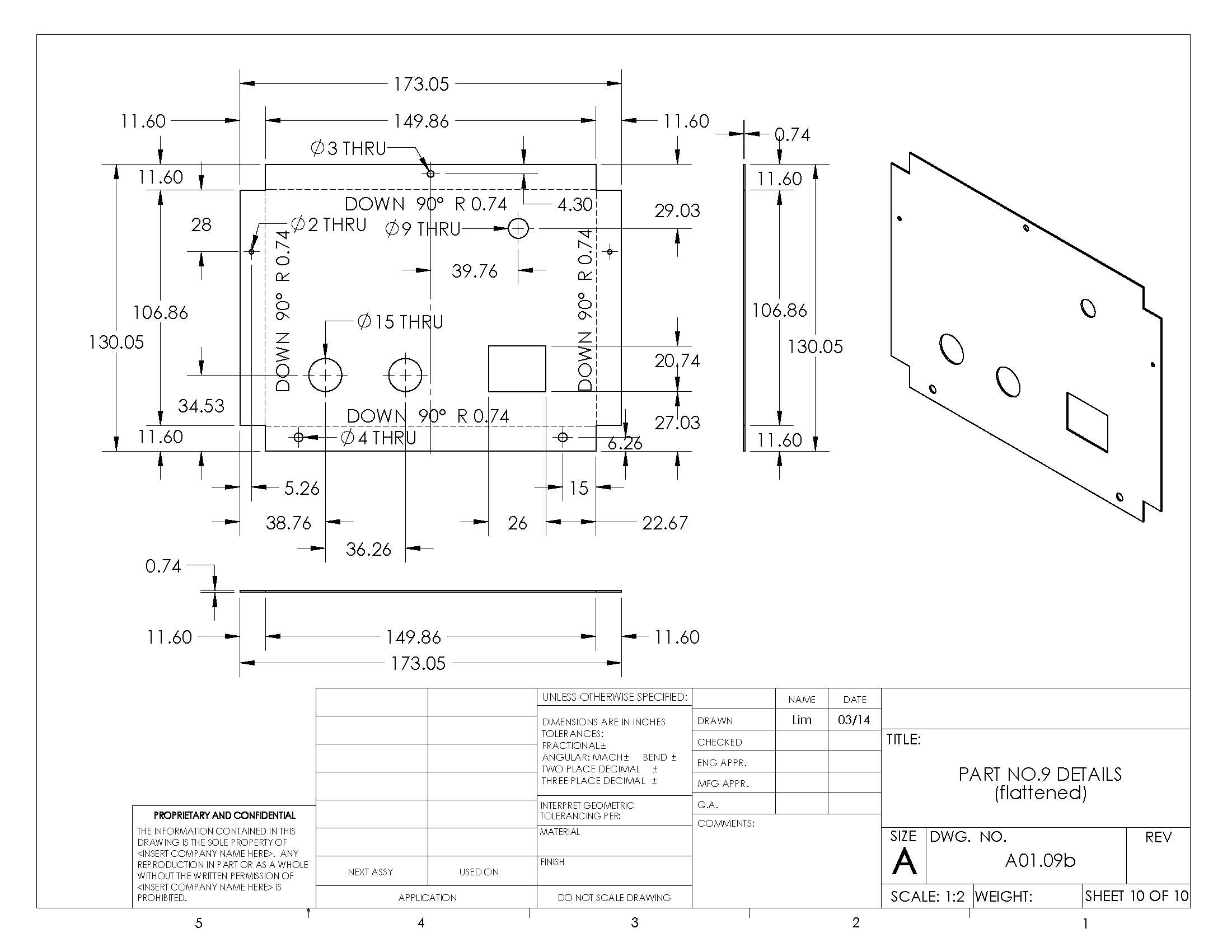 mechanical design drawing