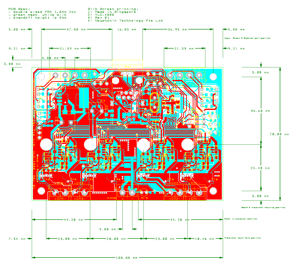 PCB design and layout for electronic prototype