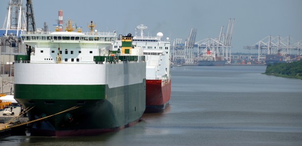 Ship Dock at Singapore For Electronic Maintenance