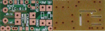 PCB FR-1 board (green mask white silkscreen)