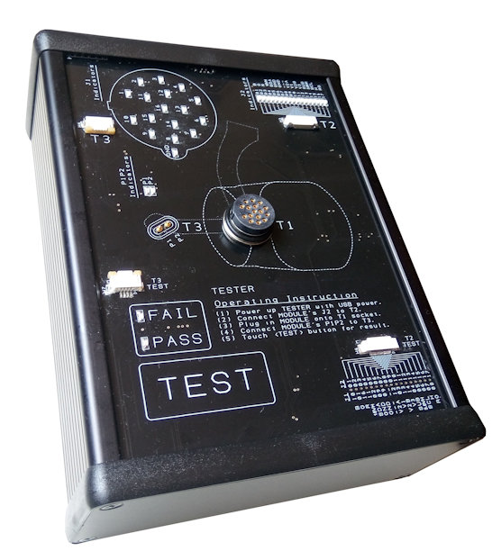 Test jig module connection testing