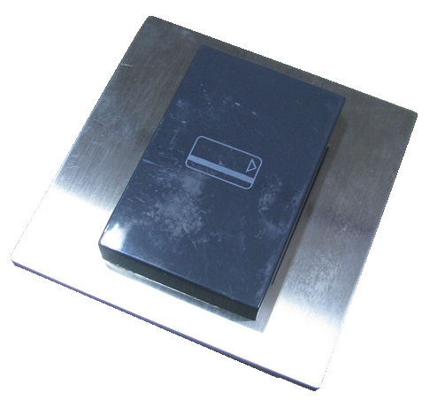 Flush wall mounted reader holder slot for RFID Card