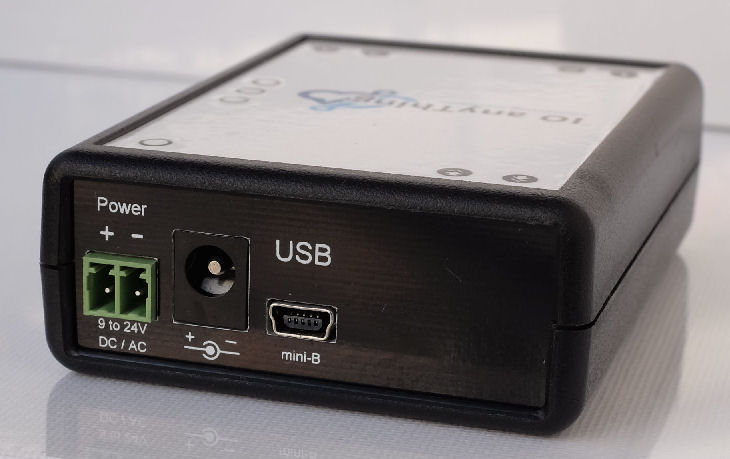 USB I/O Controller with multiple input power options