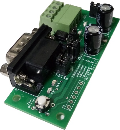 Pulse output settings of 100msec, 50msec, 30msec and 10msec