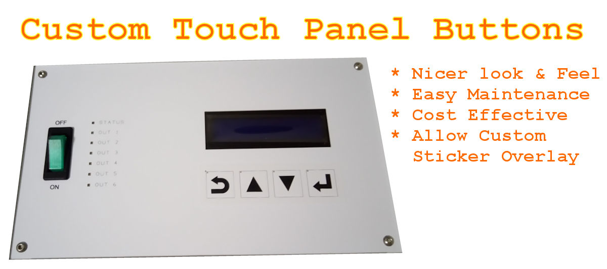 custom design service for touch buttons panel